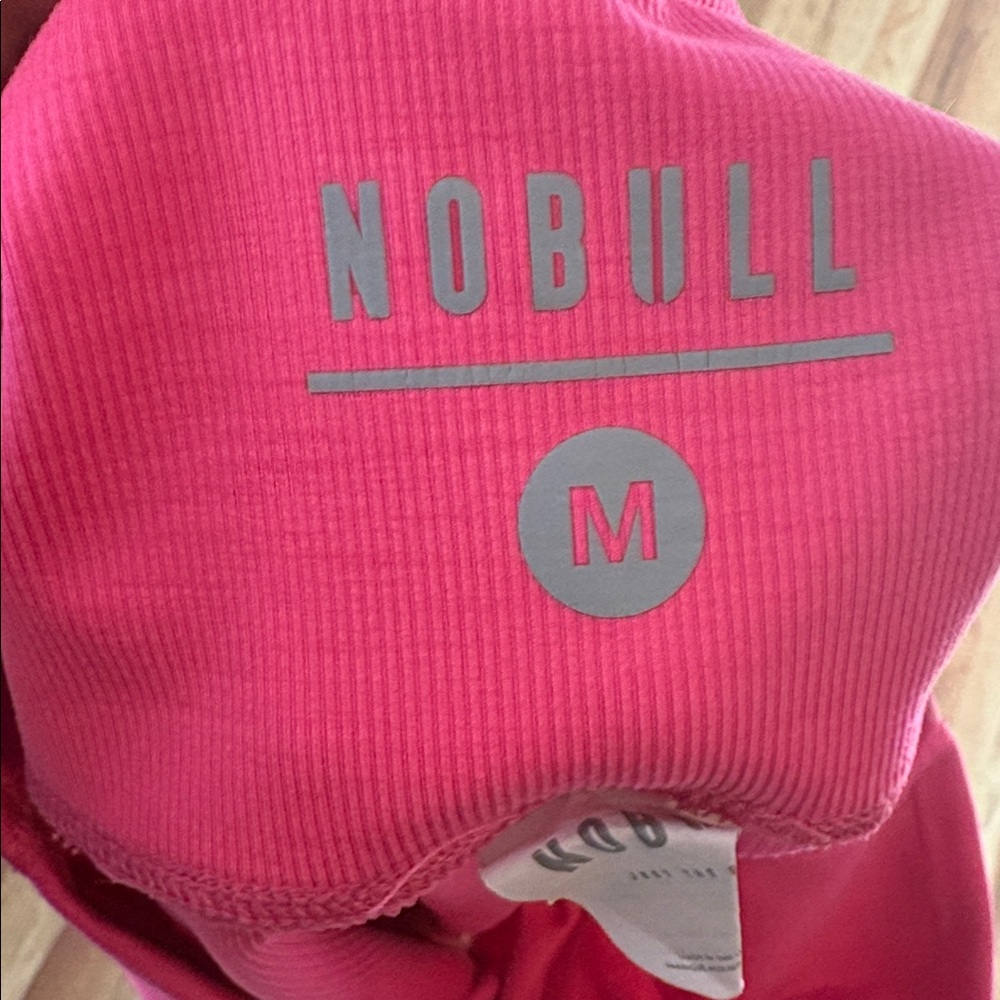 Nobull Ribbed Pink Shorts - Picture 3 of 5